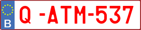 Trailer License Plate